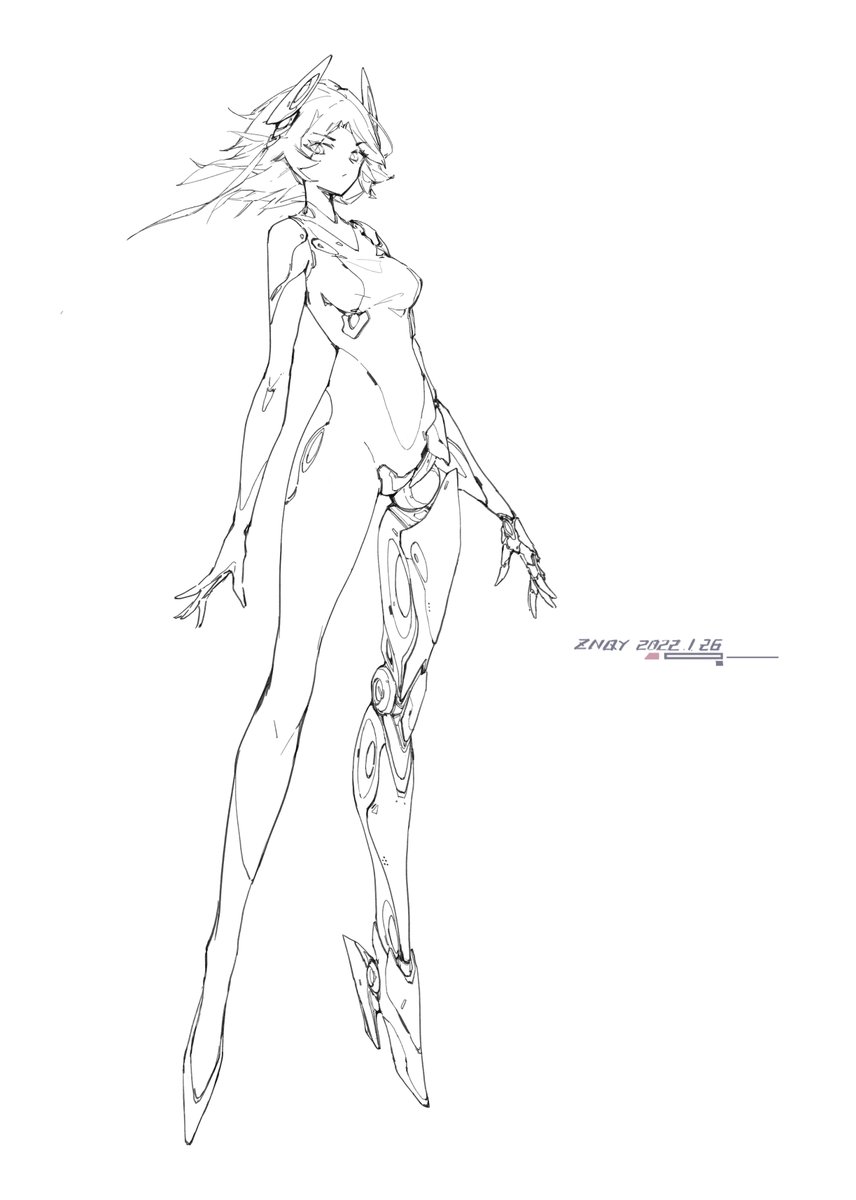 -🟦-  
old work in 2022
#メカ娘 #ロボ娘