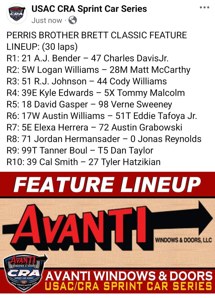 USAC/CRA Sprint Cars tweet media