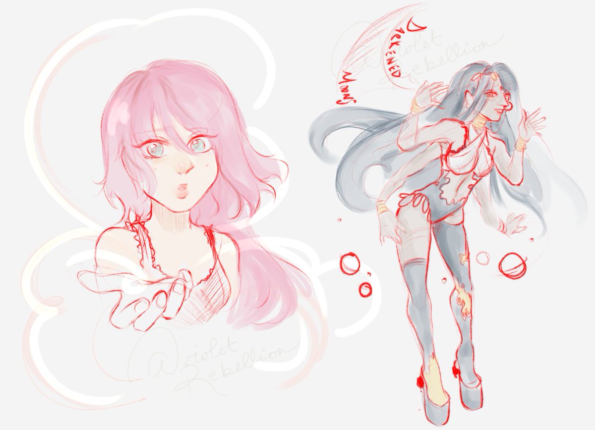 violetR does a draw tweet media