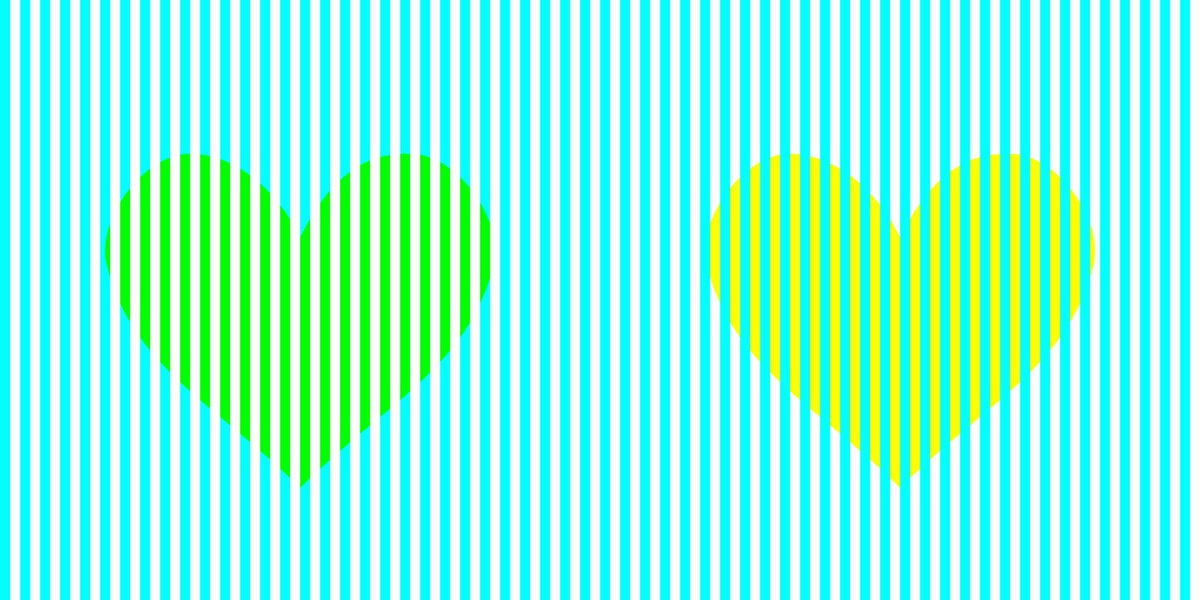 AkiyoshiKitaoka's tweet photo. What is the difference between the two heart? https://t.co/7wuj3YqKso