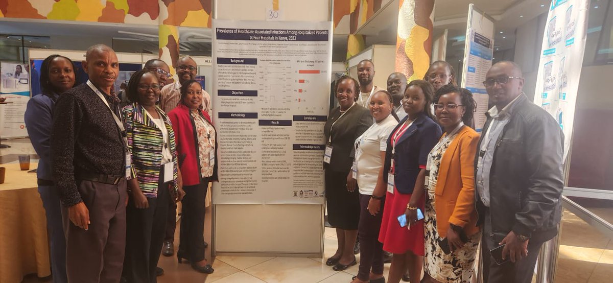 ICAP_ColumbiaU's tweet photo. ICAP, in collaboration with @MoH_Kenya and @CDCKenya, supported the Kenyatta University TRRH, Machakos CRH, Nakuru CTRH, and M.P. Shah Hospitals. Their abstract was the first runner-up (oral presentation) at the 11th @IpnetKenya conference. #SafeguardAntibiotics #IPNETKenya https://t.co/s8fzCtf2Sr