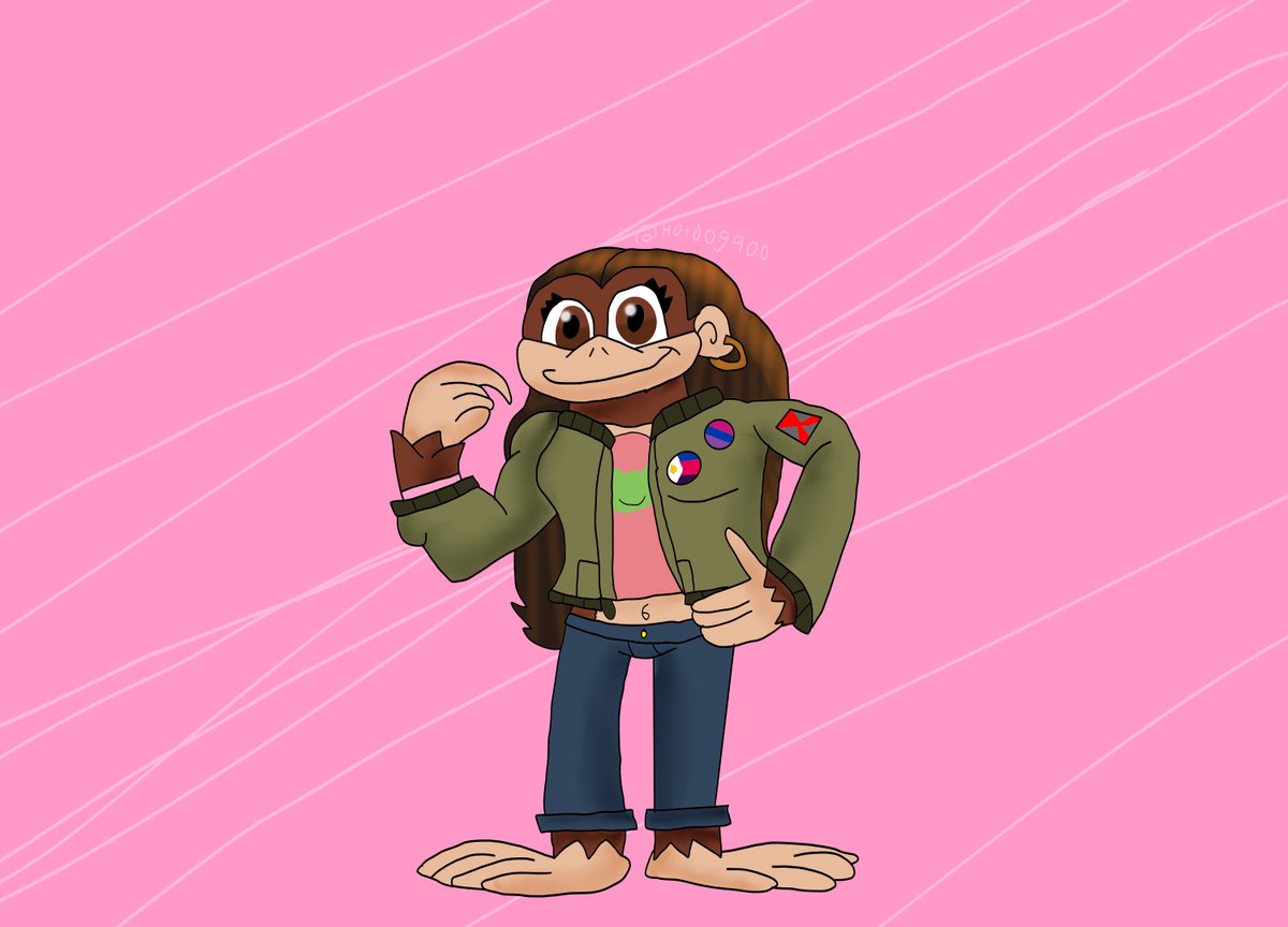 ollie41451's tweet photo. Gift Art for @Mixelfangirl100
I hope you like this fanart of you as a kong. Just to let you know, I gave her pants, just to make things more comfortable.
#fanart #notmyoc #kongoc #nintendo #donkeykongcountry https://t.co/pJYp17MLAz
