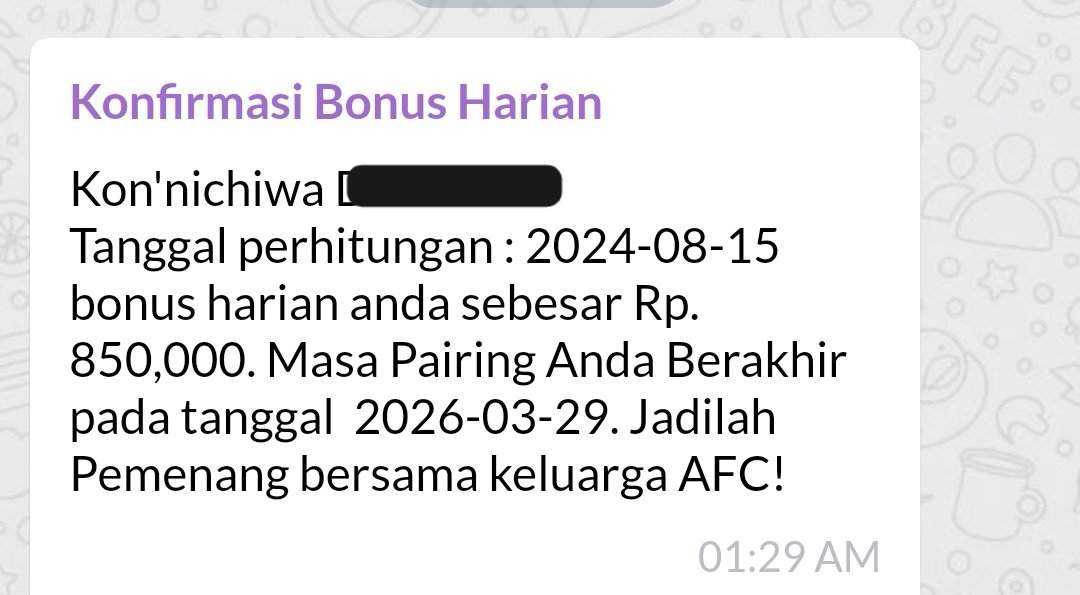 diansav_'s tweet photo. Memang mirip2 sistemnya..

Mau diajarin gak?
Eh emang beneran dapet cuan?

Kemaren ini, ada temen yg perlu order, kebetulan temen memang downline ku.
Lalu malamnya langsung dibayar kontan. 1 order loh..
Kalo tiap hari gini, mayan khaan.. Makanya banyak yg sukses di sini.. https://t.co/AMPJxFrNgf