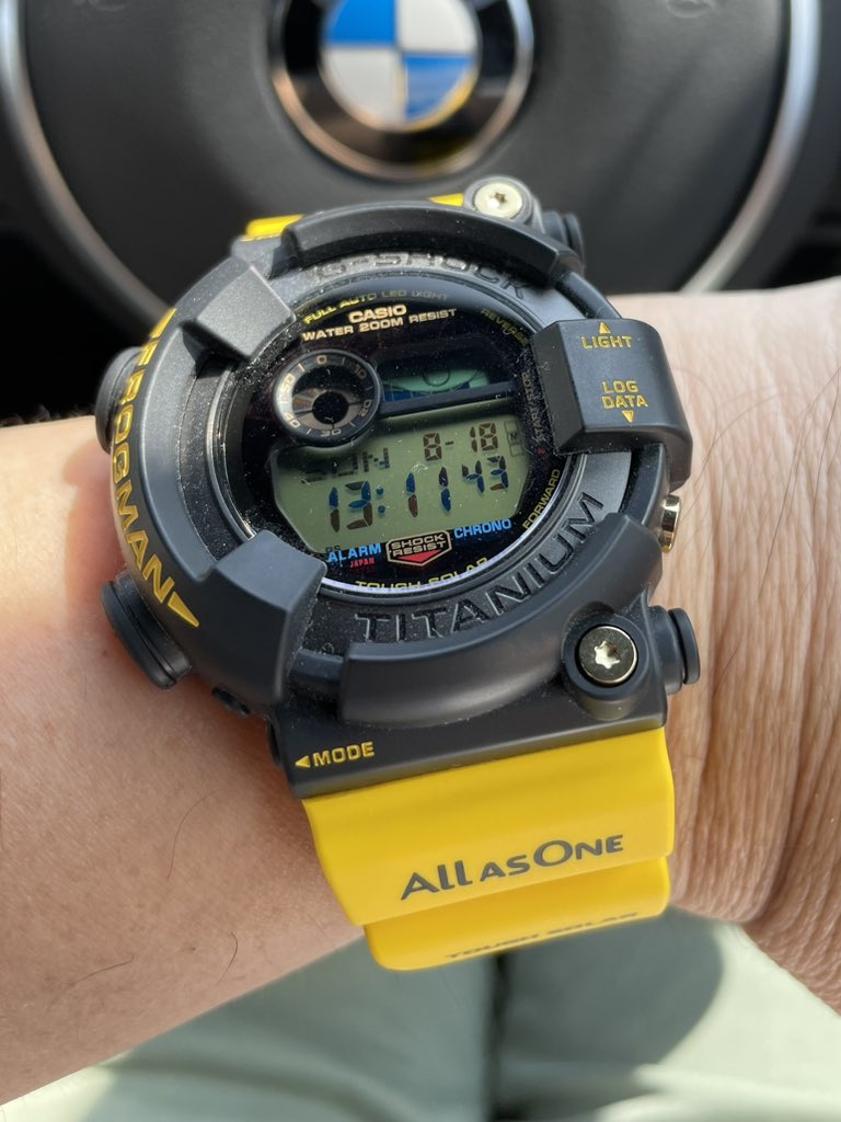 tokei_lover's tweet photo. 今日も暑いです
イルクジフロッグマン2023年モデルでお出かけ
#casio #casiofrogman #gshock
#gshockfrogman #イルクジフロッグマン #GW8200K9JR
#gショック https://t.co/KUSCMcz5HD