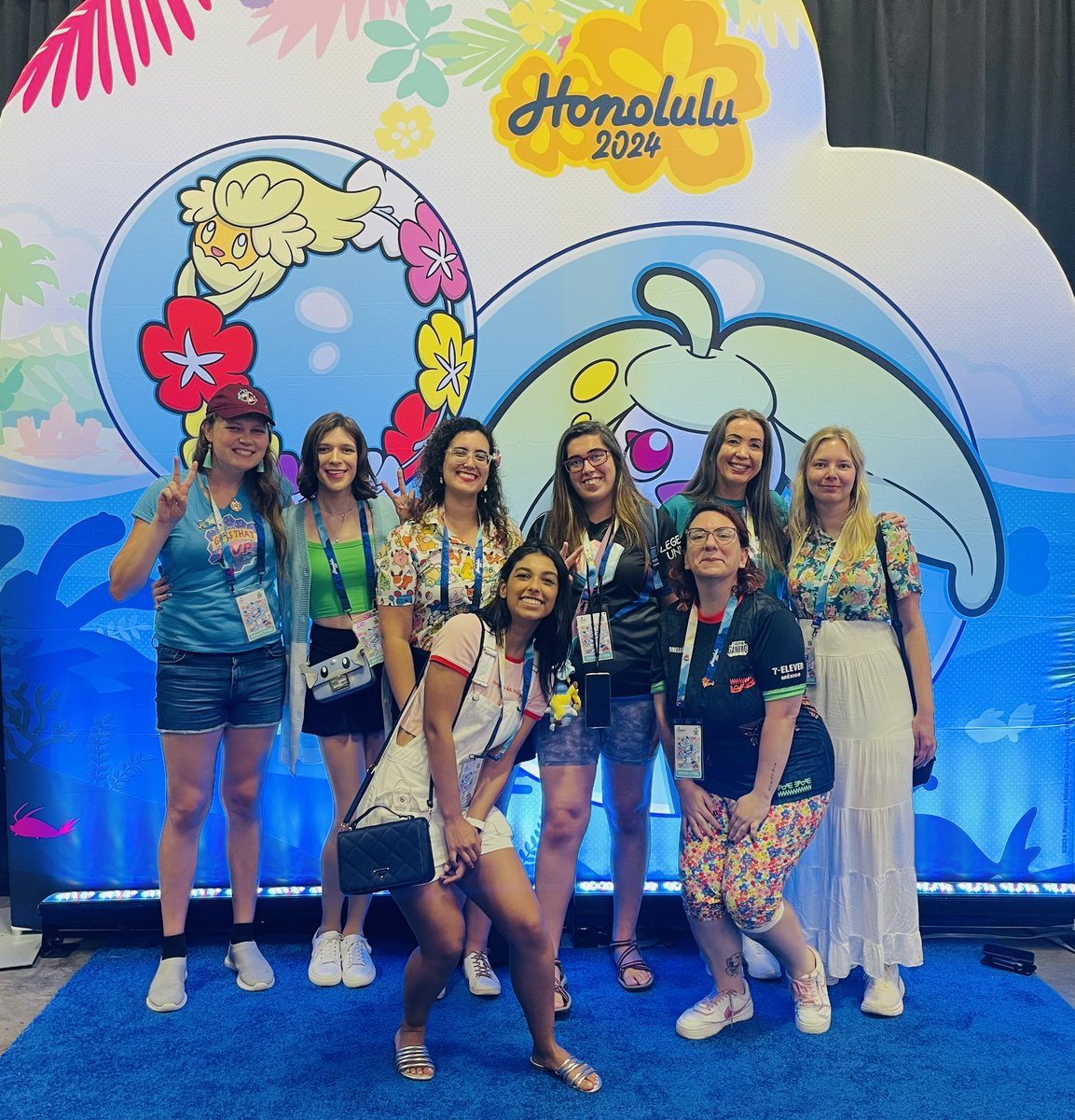 Was so amazing to meet and play alongside these incredible women who all qualified for Pokemon Go Worlds in 2024! Excited to see this number continue to grow 👊🏼🫶🏻🌺💃🏻🌏 #PlayPokemon #PokemonGO #GirlsThatPvP