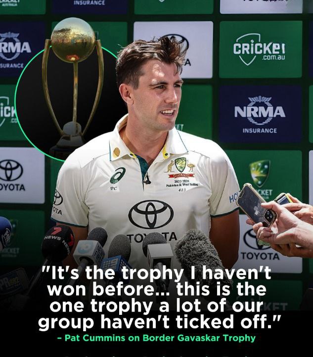 Australian🇦🇺 captain Pat Cummins now has his eyes on the BGT trophy!👀🏆
#cricket #ipl #patcummins #ViratKohi #justiceformoumitadebnath
