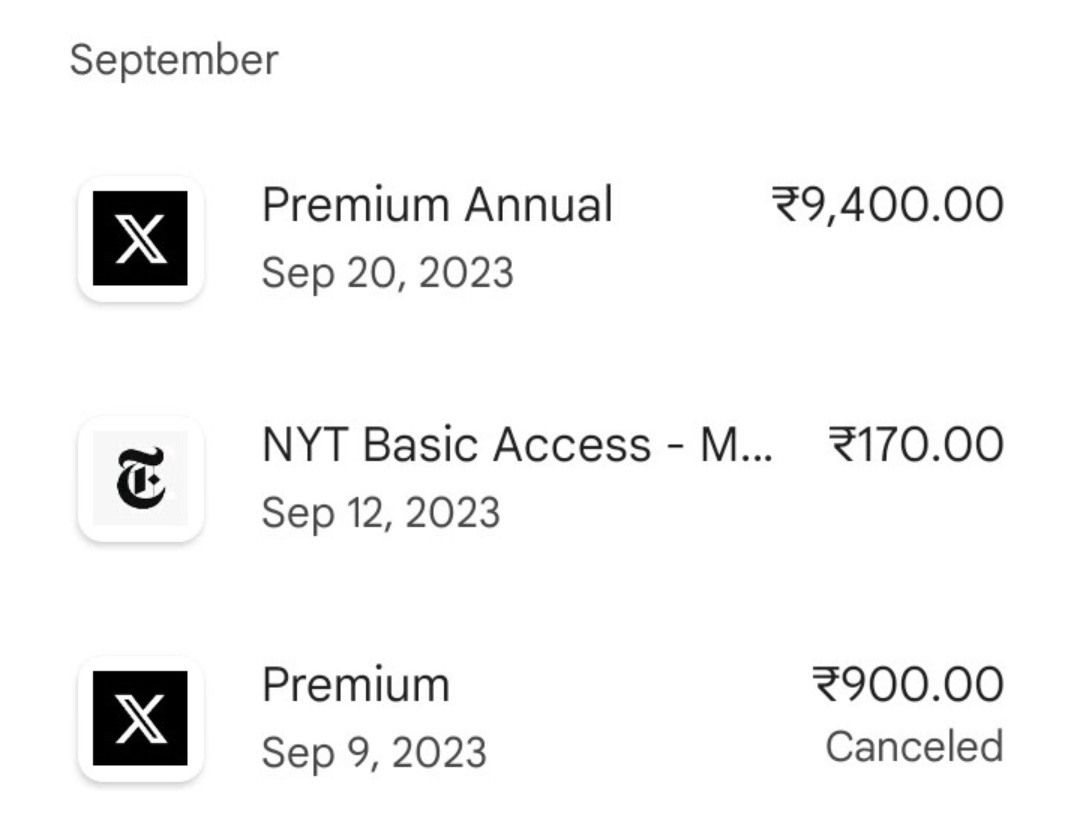 dpkpillay12's tweet photo. Please note @elonmusk, I'm a legacy blue tick holder who paid Rs 9400 for a premium subscription but didn't receive the promised service or blue tick. Poor monitoring of paid subs is a concern. Hope you can look into this! #TwitterBlue #SubscriptionIssues https://t.co/TTigJeFH6f