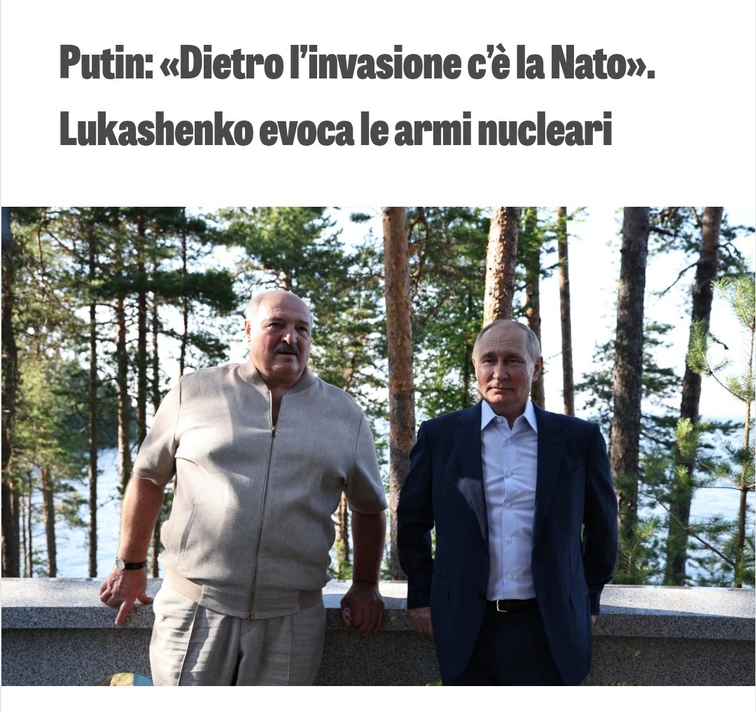Sovranista76's tweet photo. I vertici dell'Unione Europea che hanno deciso di fare la guerra alla #Russia di #Putini sono dei pericolosi incompetenti, che oltre a mettere in ginocchio la nostra economia, ci stanno trascinando verso la terza guerra mondiale.
Chi continua a sostenerli è un pericoloso cretino! https://t.co/ZGZlWsTG5j
