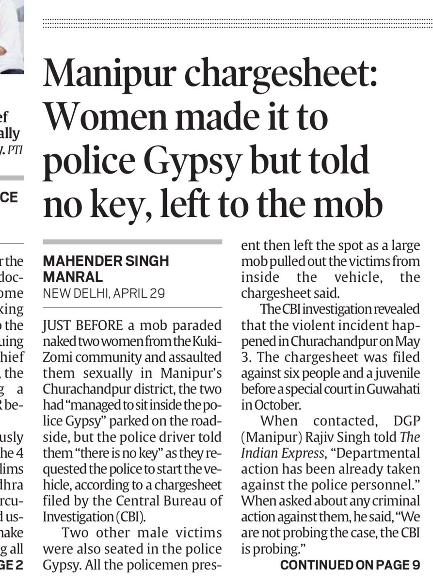 debunkedthelie's tweet photo. And I challenge you to convince @narendramodi to personally visit the #Kuki_Zo tribal rape victims of Manipur and to reprimand his own BJP Govt. led by @NBirenSingh. Stop indulging in whataboutery and show genuine sympathy to the victims without indulging in political games. https://t.co/vHHo7qzchz