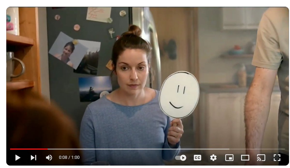 iwrotesham's tweet image. Why doesn't the daughter in that damn Rexulti ad tell her mother, "Mom, stop with the stupid mask thing, OK, you look like a frickin idiot. It's embarrassing."
#Ads #commercials