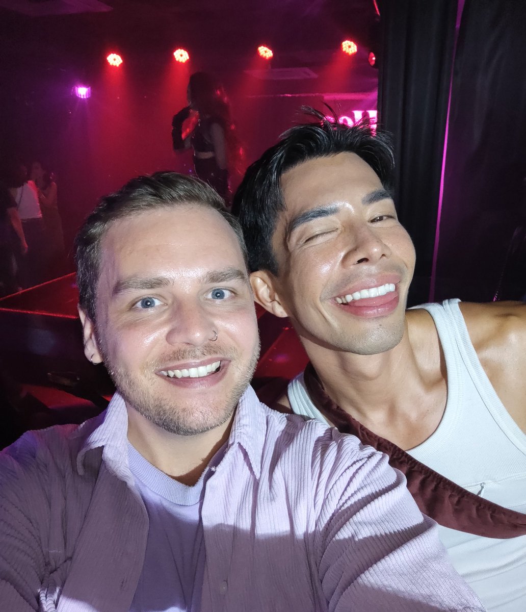 Lovely way to celebrate one year living in Thailand by meeting <a href="/PanginaHeals/">Pangina Heals</a> in house of heals! Such an amazing night filled with some great drag ❤️