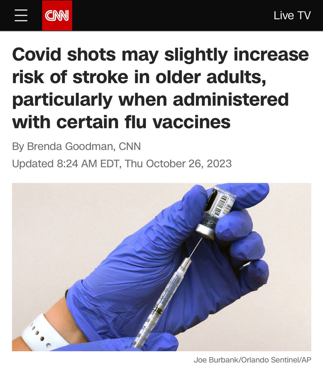 FiveTimesAugust's tweet photo. Hmm, that doesn’t exactly read like a “safe and effective” headline. 🤔 Oh well. Get back in line for another. https://t.co/RE0XX5aFrN