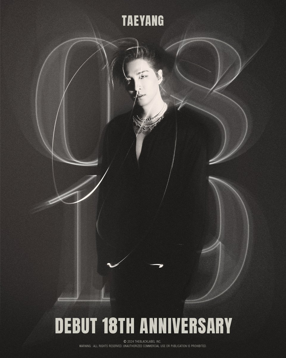 👑 TAEYANG 18TH DEBUT ANNIVERSARY 👑
⠀
#TAEYANG #태양
#THEBLACKLABEL #더블랙레이블