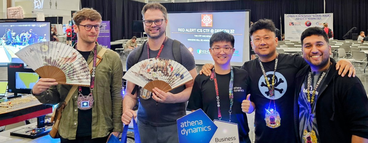 icsctf's tweet image. 🎉 Moments to Remember (part 2)! 🎉 Sharing some snapshots from our award ceremony at the RED ALERT ICS CTF at @defcon 32. Congrats once again to our winners and all participants—you made this event unforgettable! 📸🏆
#DEFCON32 #RedAlertICSCTF #DEFCON