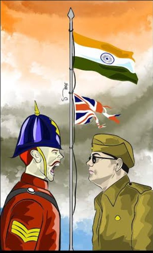 SrijanAmbastaG's tweet photo. With his amazing leadership skills, Netaji gave a new direction to India's freedom struggle by establishing Azad Hind Fauj. Respectful tribute to the great leader of the freedom struggle, #Netaji_Subhash_Chandra_Bose on his death anniversary🙏
#नेताजीसुभाषचंद्रबोस #BengalHorror https://t.co/fiepmHRhUs
