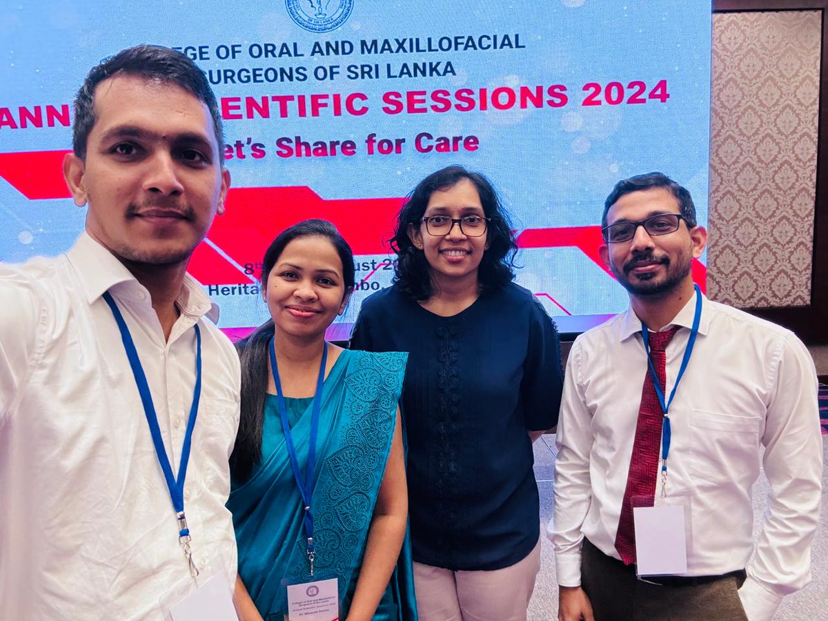 Delighted to share the work done in OMF Unit, DGH Vavuniya during last year (2023/2024)- Proud of my team.
08th August 2024

researchgate.net/publication/38…