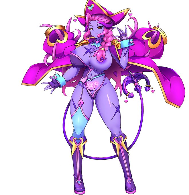 完全淫魔紹介

○ブロメリア
海賊ブロムが完全淫魔化した姿。粗野な言動は残るが仲間への強い愛に目覚めた。砲弾のような爆乳からは甘いミルクが垂れ、その香りで吸い寄せた人間を触手の髪で繭のように包み込み、"家族"へと変えていく。 