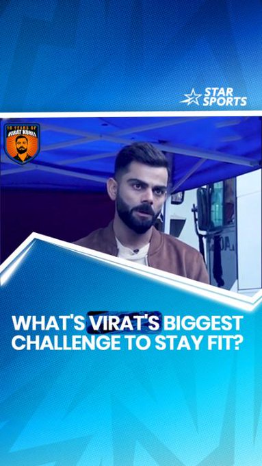 Watch Virat Kohli share his fitness & diet routine 🗣 🔥 📹 Credits: Twitter/StarSportsIndia