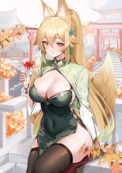 #TLの流れに乗ってチャイナドレス貼る 