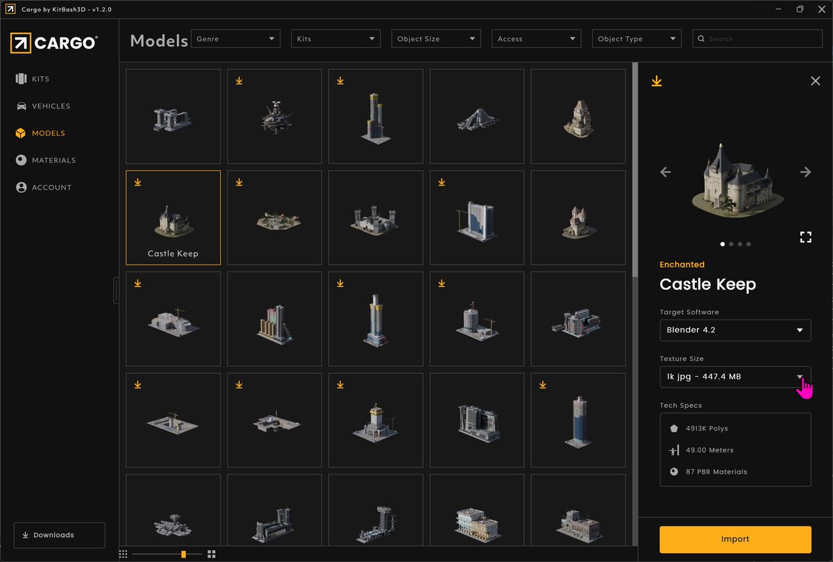satishgoda's tweet image. Spent some time today learning a bit more about @openusd using assets from @kitbash3d Cargo app. It’s great that the KitBash3d team embraced open standards for implementing asset libraries. #assetlibrary #kitbash3d #kitbash3dcargo #openusd #openstandards #todayilearned