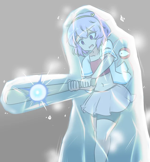 Skebご依頼絵 リーガーバット+凍結さとり様 