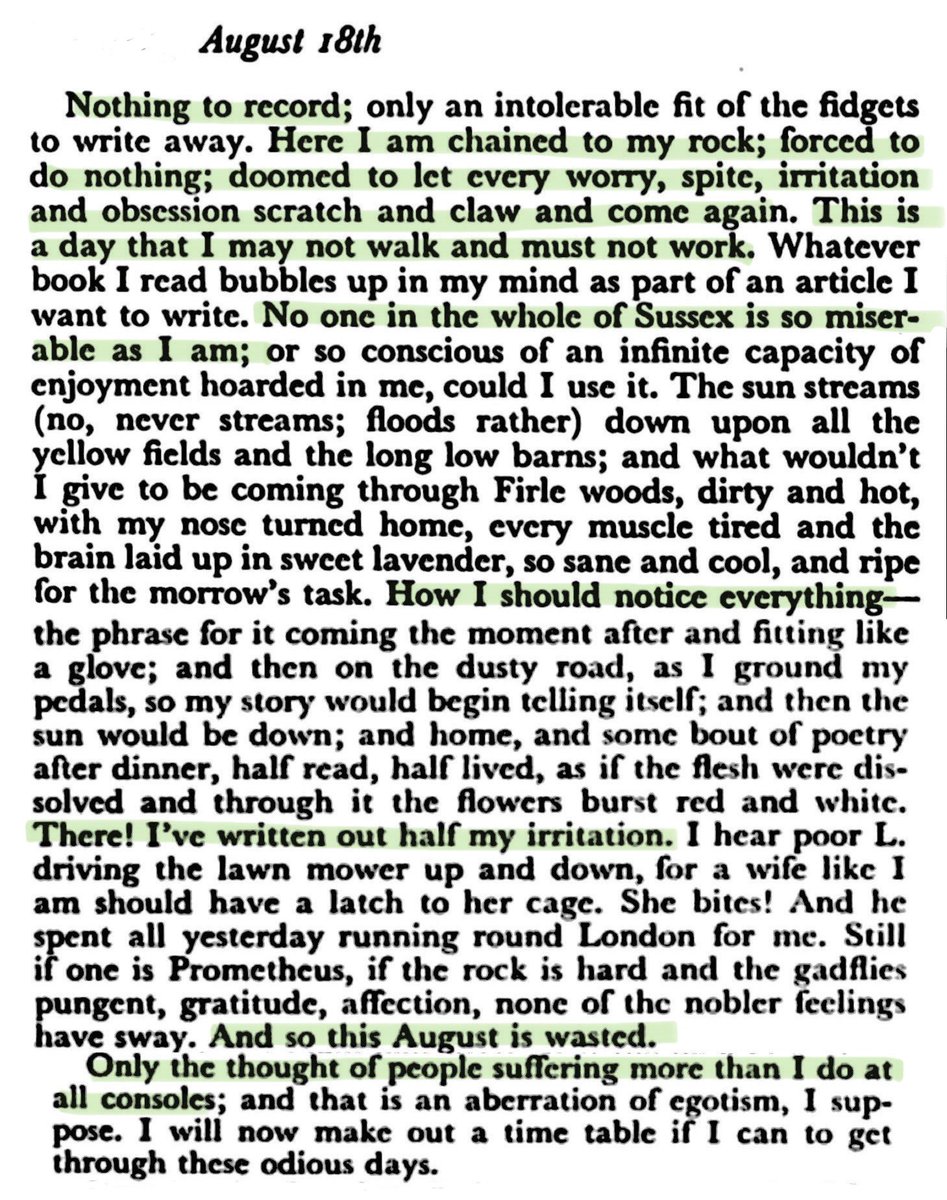 mothintoflames's tweet photo. virginia woolf diary entry https://t.co/POBLRo8w2U