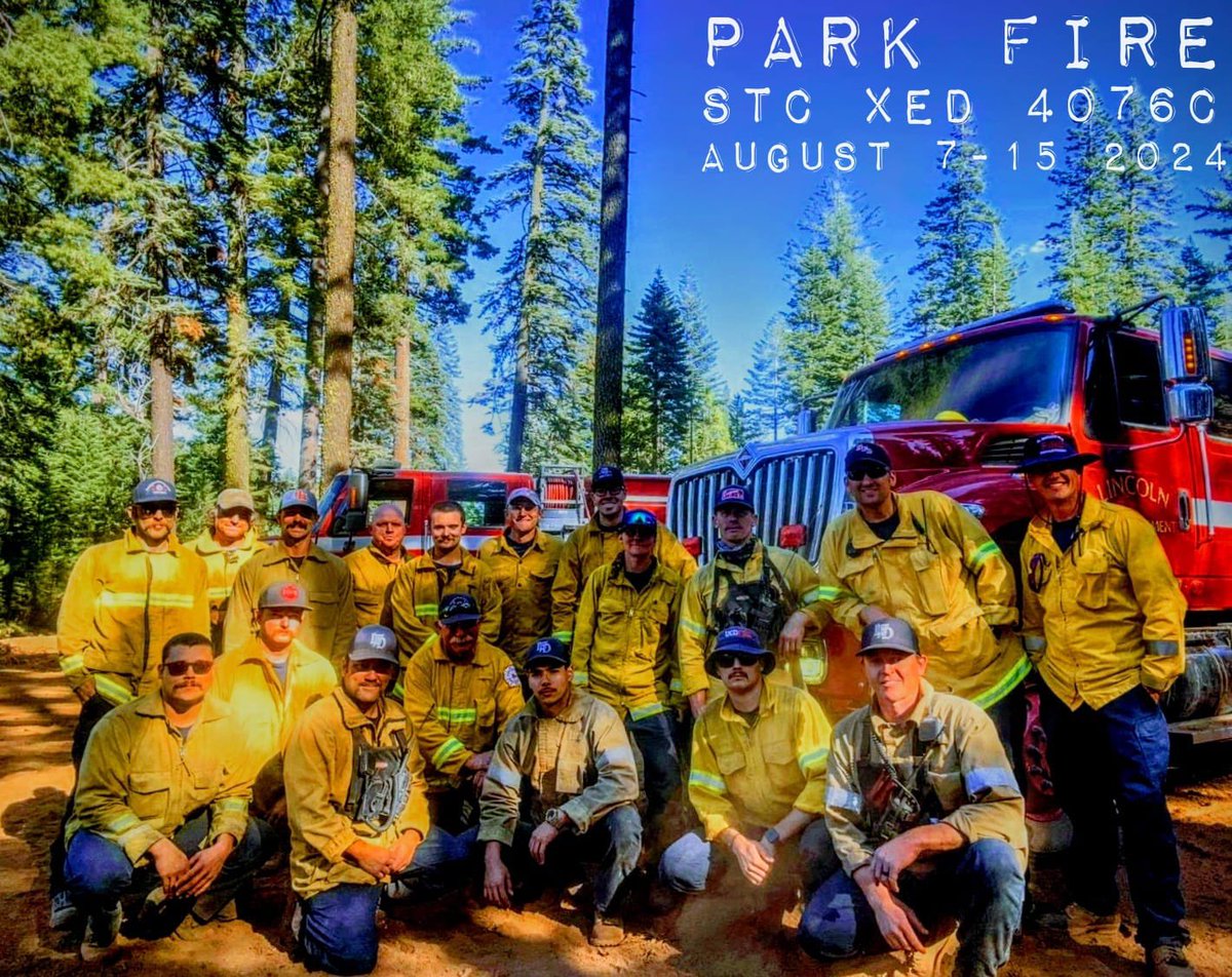PCP_FIRE's tweet image. Crews are back home from the #ParkFire. On Aug 15th Peardale Chicago Park Fire Firefighters were released from the Park Fire and returned home. It is always great working with other fire agencies throughout California on large wildfires. #PCPFire #FireSeason2024