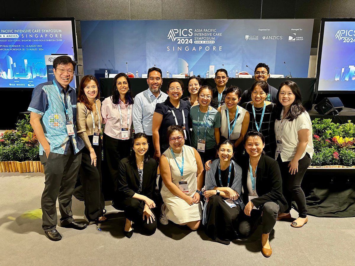 So encouraged by the Singapore #pedsicu turnout at #apics2024 - for those who know this is a lot of us!