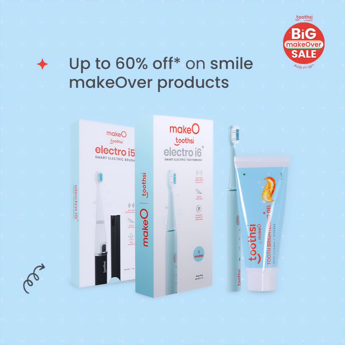 toothsialigners's tweet image. Last chance to shine! ✨ 

Don’t miss out on perfecting your smile at unbeatable prices with toothsi! 

#BigMakeOverSale #TransformationTime #StunningDeals #GetReadyToSave #MakeOverMagic #toothsialigners #toothsi #InvisibleAligners #SmileTransformation #makeO #makeOver
