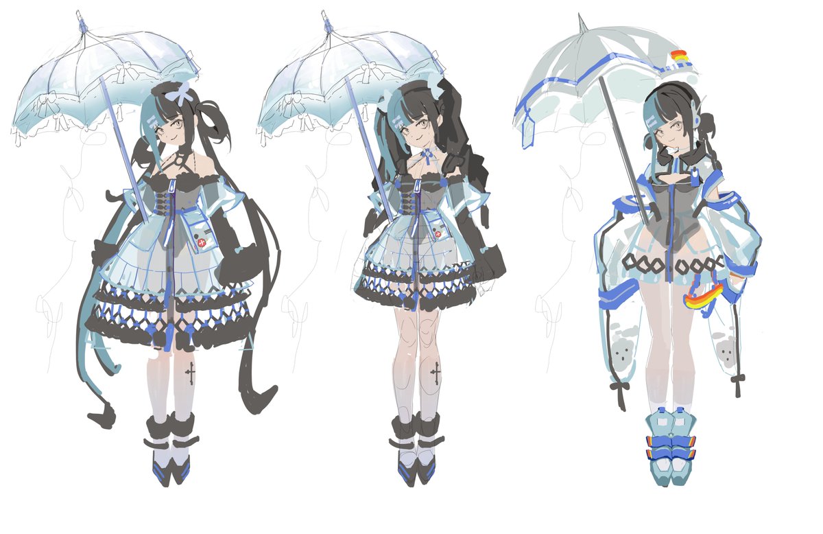 중세 세계관에서 좀 벗어난 자캐들
#캐릭터디자인