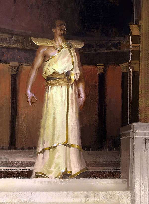 #Guildwars2 lore S4D97
When Saul found this city, it was inhabited by Mursaat. The way they moved and spoke, and the power they held led him to believe that they were gods. He became their most devoted disciple, and returned to Kryta a changed man, now clothed in white and gold.