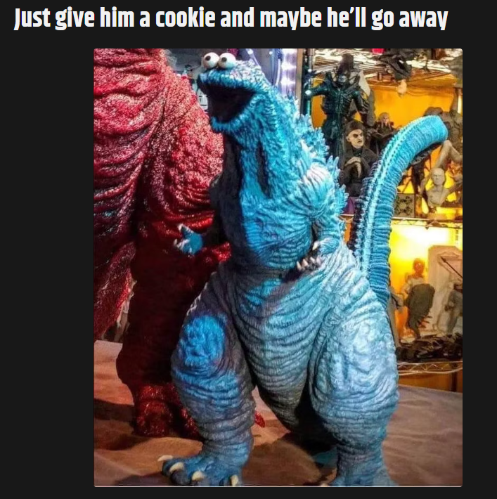 tickled_pixels's tweet photo. I will forever laugh inappropriately during #Godzilla movies now. https://t.co/Q0OVULDLAF