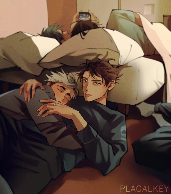 tsumu drank too much#atsuoi #sunaosa #haikyuu 
