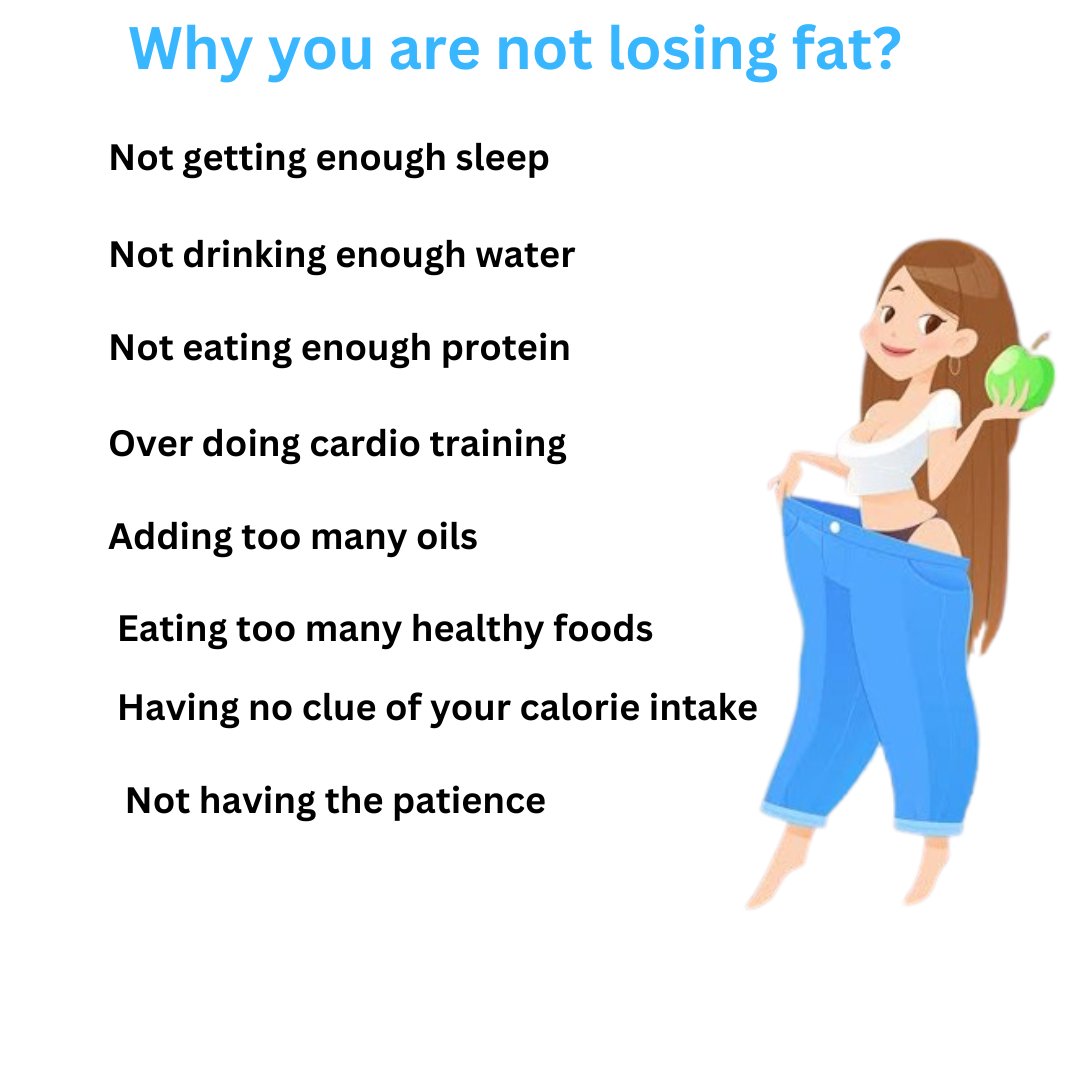 Struggling to lose fat? It could be stress, poor sleep, or not enough protein. Small tweaks make a big difference! 

#weightloss  #fitness  #health  #workout   #weightlossjourney  #lifestyle  #loseweight   #fatloss #nutrion  #eat   #cardio  #diet  #loss
