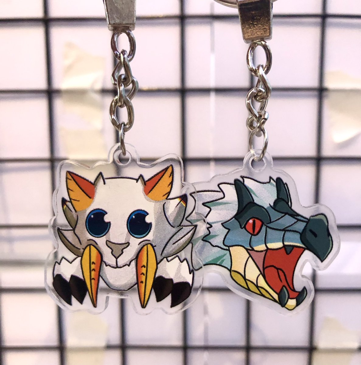 wolfiebro123's tweet photo. Barioth and Tobi Kadachi Charms. 

The Tobi Kadachi is a new addition and available for Patrons of the Arts Hayop at Halaman and the incoming convention PhiliFur!

#MonsterHunter #Patronsofthearts #Barioth #Tobikadachi https://t.co/FWRHv6QdjS