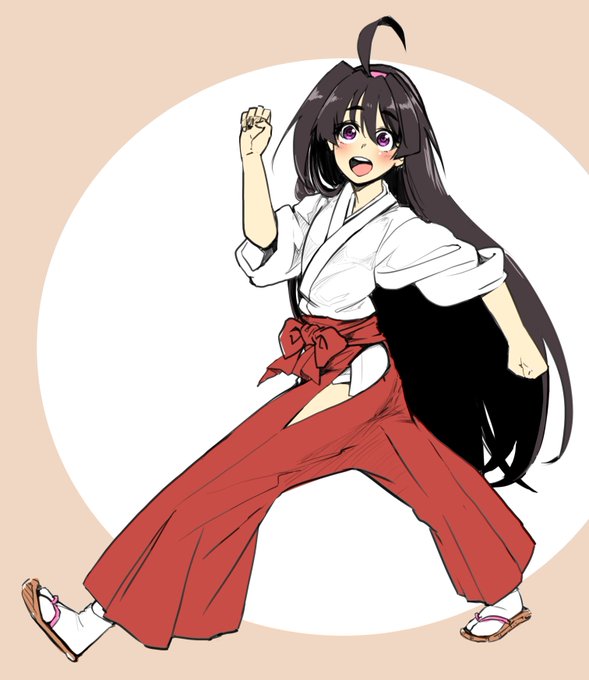 逃げ若の安也子ちゃん、やっぱ巫女袴めっちゃええよねぇ。。。 