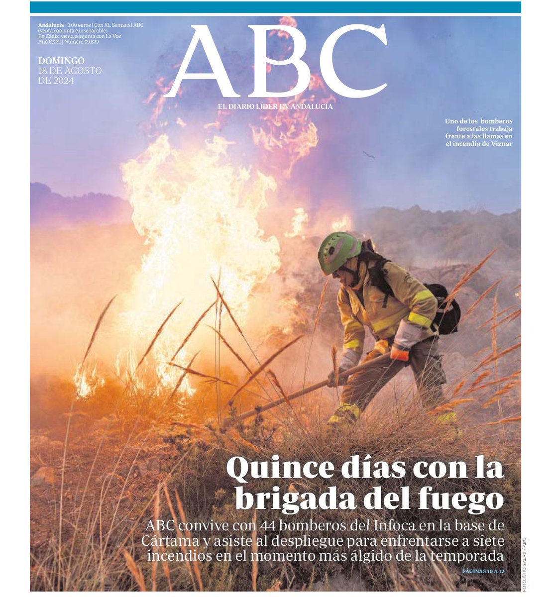 Durante 15 días hemos convivido con una brica de <a href="/Plan_INFOCA/">EMA INFOCA</a> en la temporada de incendios. Aquí unos apuntes en <a href="/abc_es/">ABC.es</a> y <a href="/abcdesevilla/">ABC de Sevilla</a>: La fuerza de choque contra los incendios forestales en Andalucía.. abc.es/espana/andaluc…

📸 Fotos de Ñito Salas, compañero de aventura.