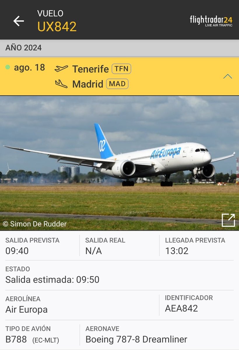 ciclbh2's tweet photo. 🔴#URGENTE
Hoy, otro vuelo clandestino
de traslado de #inmigrantes de #Tenerife a #Madrid❗ 300 pax
Desde el 10 Oct #Sanchez ha enviado dsd #Canarias
❗+29.700 en +113 vuelos✈❗
❗Efecto llamada brutal❗
❗Hay que investigar este contrato de #AirEuropa
#SanchezCorrupto #Begoña❗ https://t.co/liDE4ePhrs