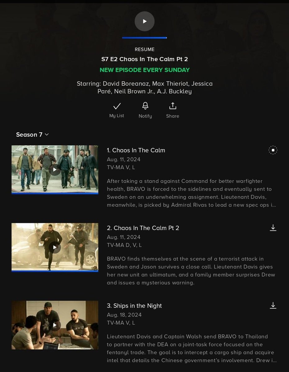 peace_141984's tweet photo. A new episode of @SEALTeam_pplus.Now streaming 
#davidboreanaz #sealteam #sealteam07 #Bravo1 #jasonhayes #neilbrownjr #rayperry #ajbuckley #sonnyquinn #lisadavis #tonitrucks #mandyellis #jessicaparè #savis #jandy #raima https://t.co/g0Dw2Ycsut