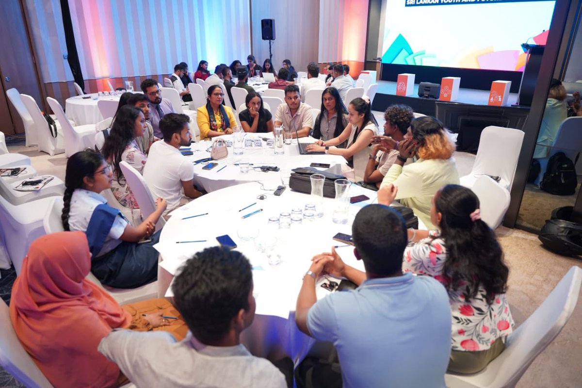 UN in Sri Lanka (@unsrilanka) on Twitter photo The Summit of the Future is a key moment to expand youth participation in global decision-making.
This week <a href="/UN/">United Nations</a> via <a href="/UNFPASriLanka/">UNFPA Sri Lanka</a> <a href="/UNDPSriLanka/">UNDP in Sri Lanka</a> <a href="/FAOSriLanka/">FAO in Sri Lanka & Maldives</a> <a href="/UNVSriLanka/">UNV Sri Lanka</a> & @MoYS_SriLanka co-hosted consultations to hear from young Sri Lankans on critical issues affecting them. The Summit of the Future is a key moment to expand youth participation in global decision-making.
This week <a href="/UN/">United Nations</a> via <a href="/UNFPASriLanka/">UNFPA Sri Lanka</a> <a href="/UNDPSriLanka/">UNDP in Sri Lanka</a> <a href="/FAOSriLanka/">FAO in Sri Lanka & Maldives</a> <a href="/UNVSriLanka/">UNV Sri Lanka</a> & @MoYS_SriLanka co-hosted consultations to hear from young Sri Lankans on critical issues affecting them.