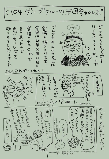 C104のレポ(備忘)(自分&amp;身内用)(汚い)(まじで汚い)(1/2) 