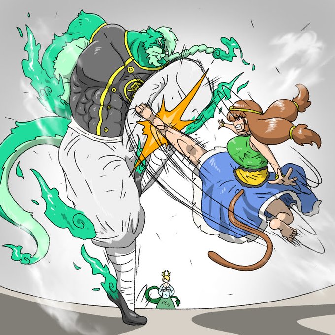 カワウソ霊に稽古つけてもらってる美天ちゃん。 