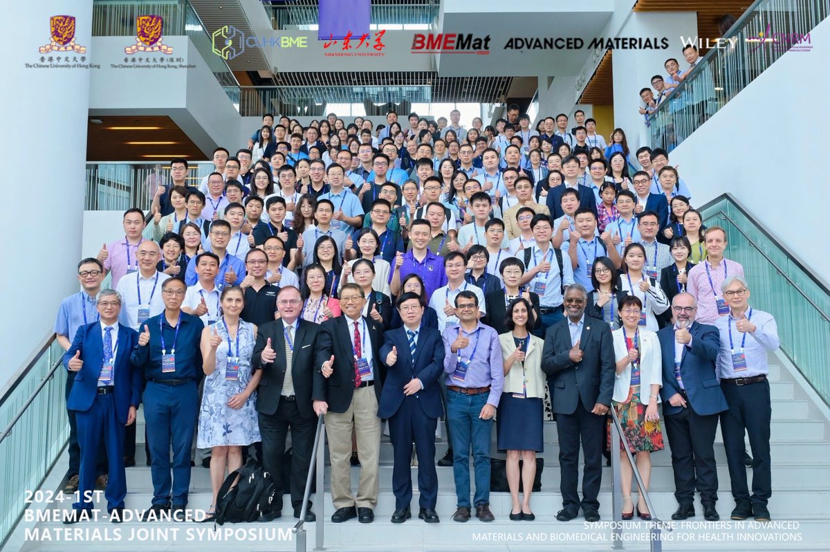 BMEMat_Journal's tweet photo. 1st BMEMat-AM Joint Symp wrapped up successfully in #HongKong. Thank you to all the experts and scholars for support. See you next year in #Jinan of Shandong Province. https://t.co/HM4fXlqPp1