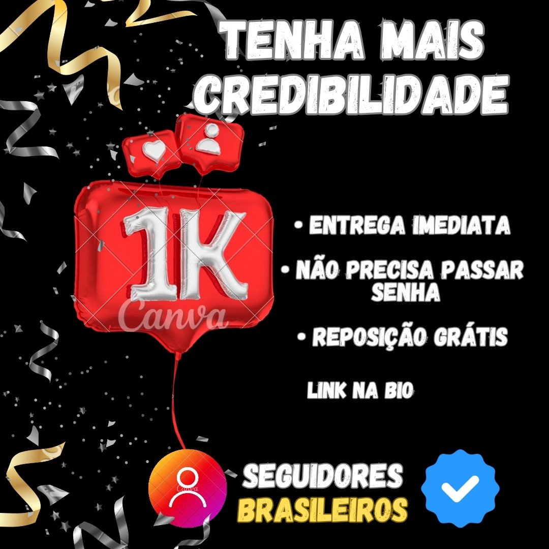 Para fazer o teste⬇️
 40 seguidores R$0,90
👑| seguidores reais
🖥️| Não precisa de senha🔐
📥| chama no link do WhatsApp⬇️
wa.me/message/K2MWH5…