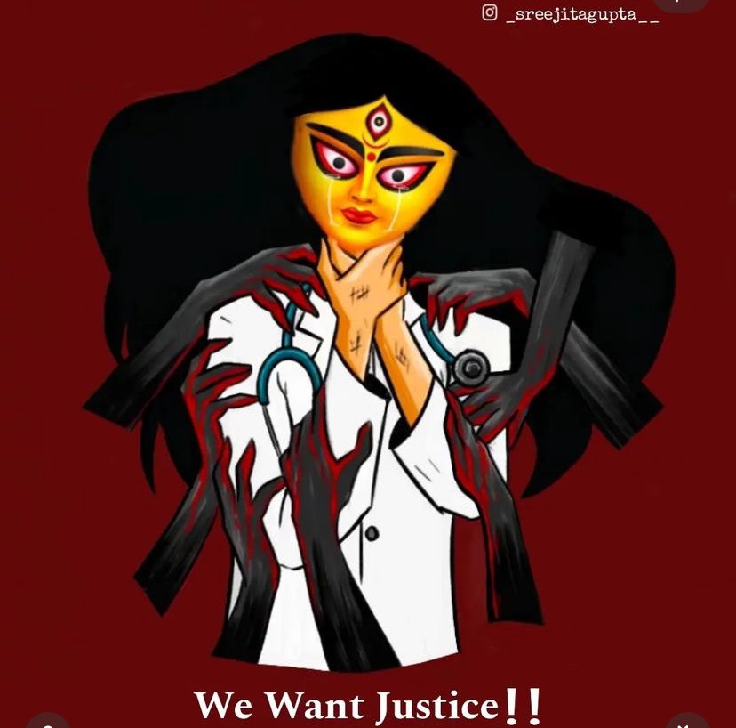 shrutiigoswami's tweet photo. kaun azad hua? kiske mathe se gulami ki siyahi chuti? 78 years of independence couldn't ensure justice for women. Shame on us. #IIScwithRGKar https://t.co/PCB5CtLTBv