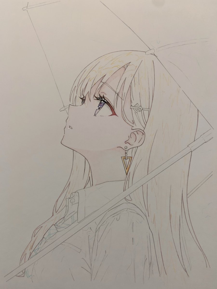 今期アニメから「義妹生活」の綾瀬沙季を描く
義理の兄妹の関係性の変わり様をスローテンポながら丁寧に描いてて、カメラワークとか音響とか諸々考察の余地があって大変好み

#義妹生活 #模写 #wip