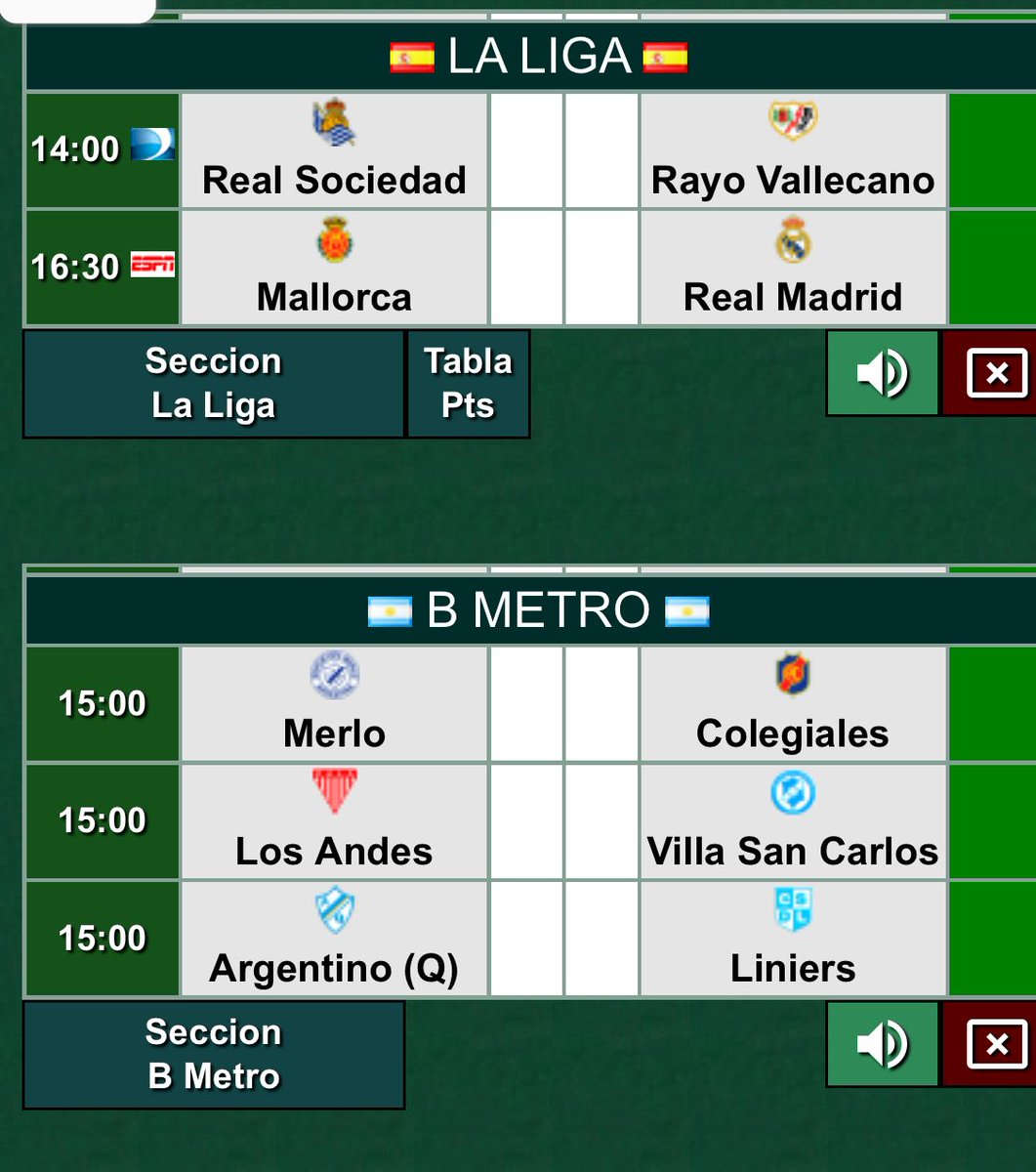 No te funciona promiedos? Tranquilo loco, acá te dejo el cronograma del domingo abz