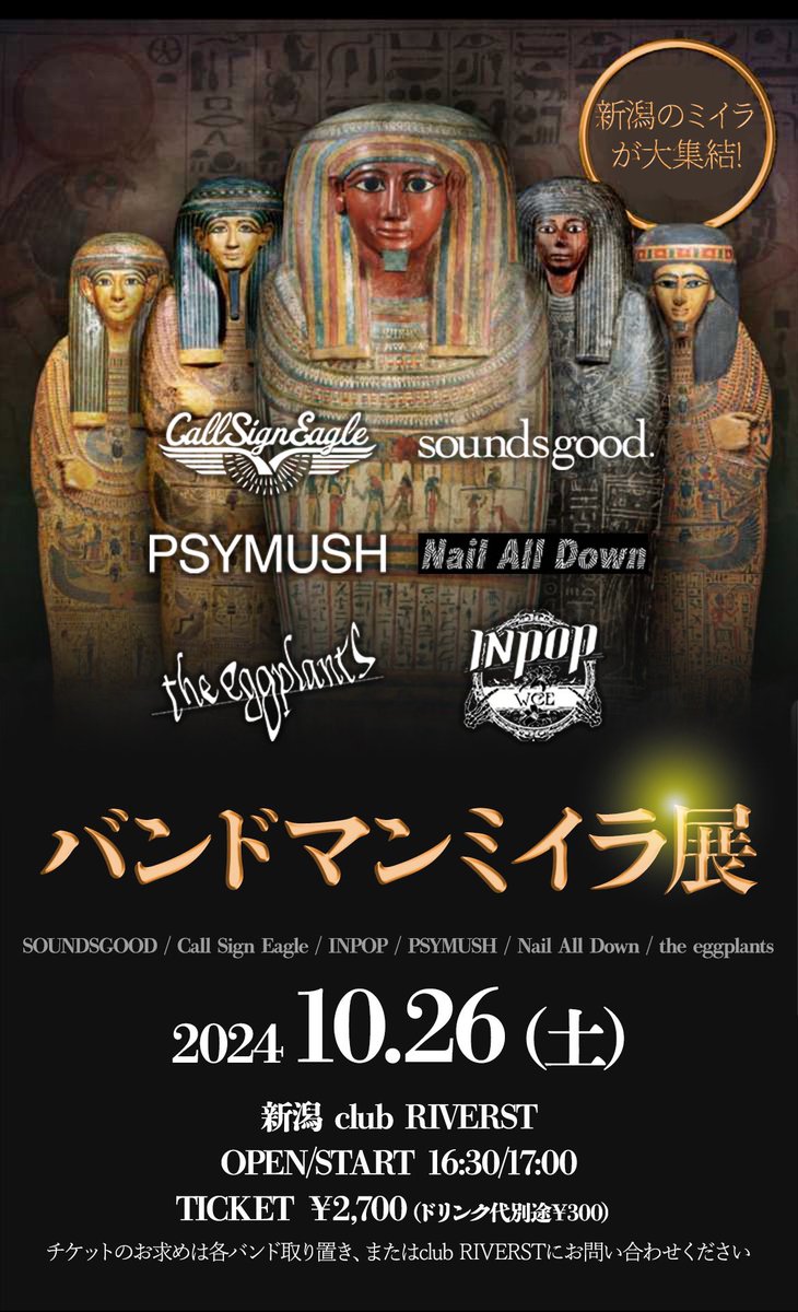 久しぶりにthe eggplantsライブするよ🫡