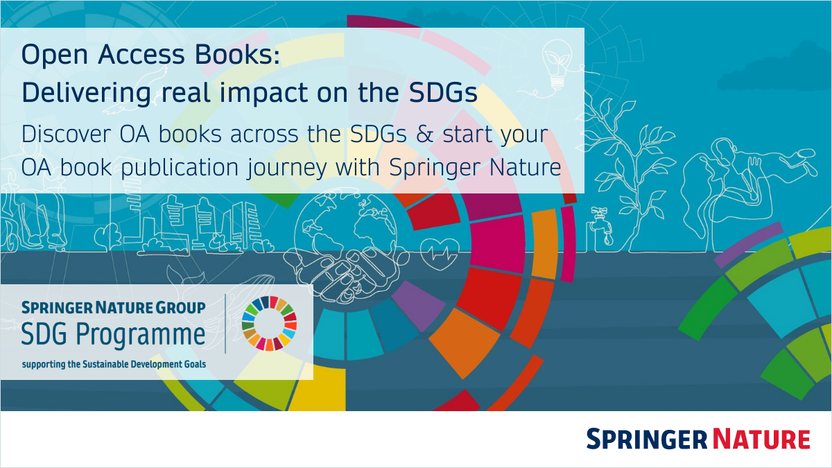 Discover impactful OA books on all 17 SDGs, from Springer Nature, delivering real impact on the SDGs. Your work can be here, too. Learn more: springernature.com/gp/researchers… 

#SDG #OpenAccess