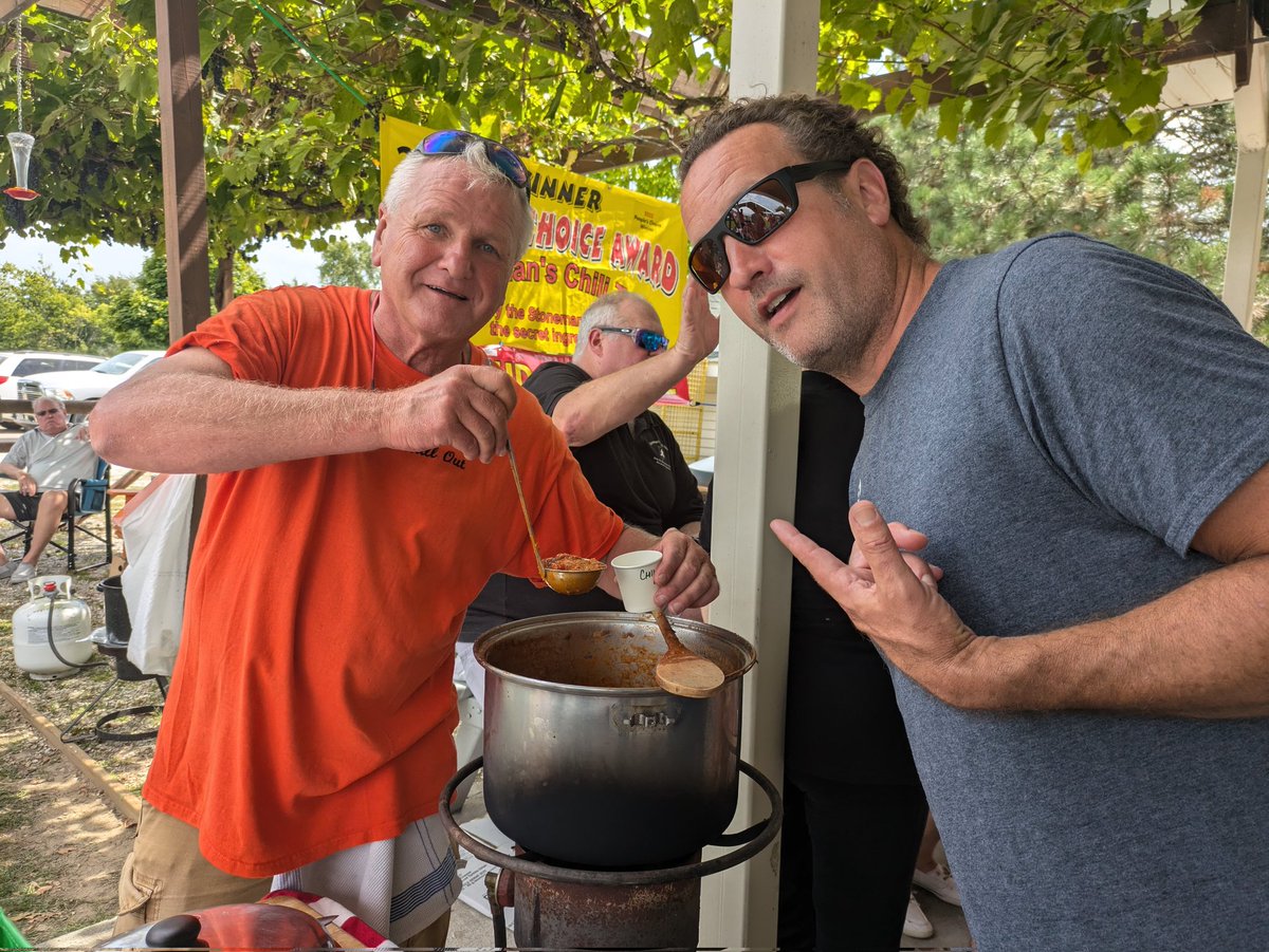 cathmiller01's tweet image. Great day out at the Pelee Island Heritage Centre annual Chili Cook Off at PIW Pavilion 🥂

Congrats Matty for being the judges pick and Wolf for being the People's  Choice!